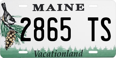 ME license plate 2865TS