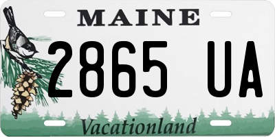 ME license plate 2865UA