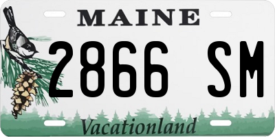ME license plate 2866SM