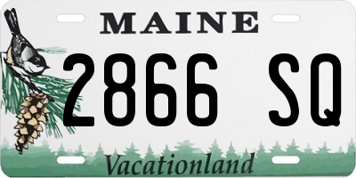 ME license plate 2866SQ