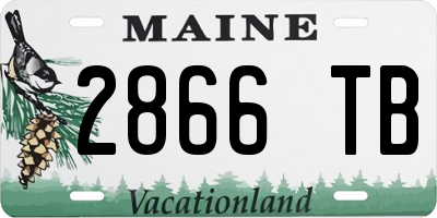ME license plate 2866TB
