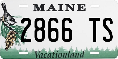 ME license plate 2866TS