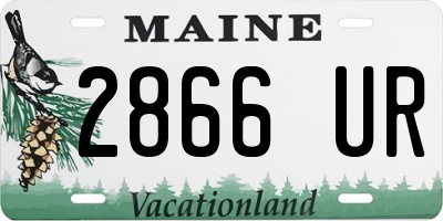 ME license plate 2866UR