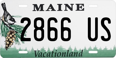 ME license plate 2866US