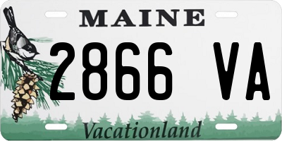 ME license plate 2866VA