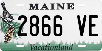 ME license plate 2866VE