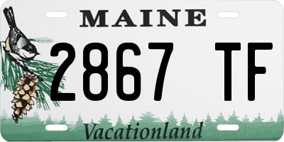 ME license plate 2867TF
