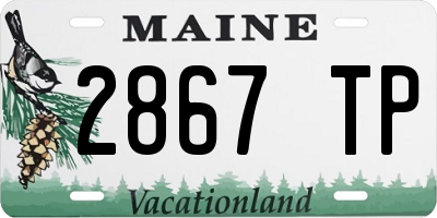 ME license plate 2867TP