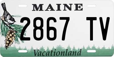 ME license plate 2867TV