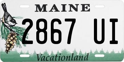 ME license plate 2867UI