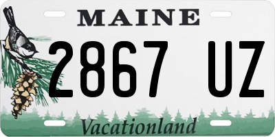 ME license plate 2867UZ