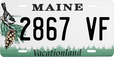 ME license plate 2867VF