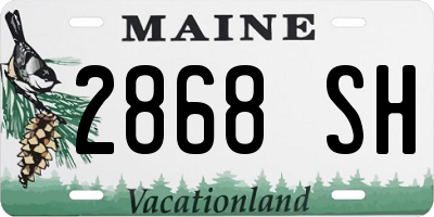 ME license plate 2868SH