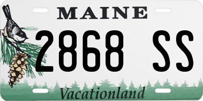 ME license plate 2868SS