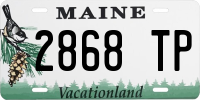 ME license plate 2868TP