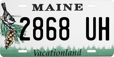 ME license plate 2868UH