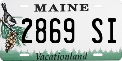 ME license plate 2869SI