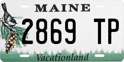 ME license plate 2869TP
