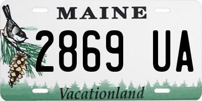 ME license plate 2869UA