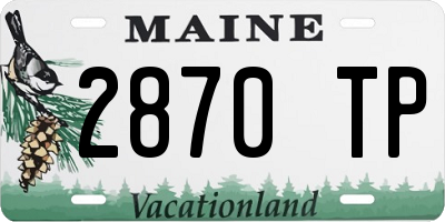 ME license plate 2870TP
