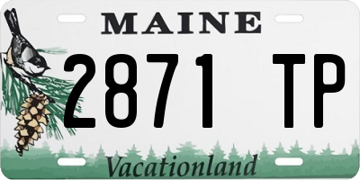 ME license plate 2871TP