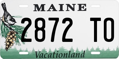 ME license plate 2872TO