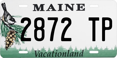 ME license plate 2872TP