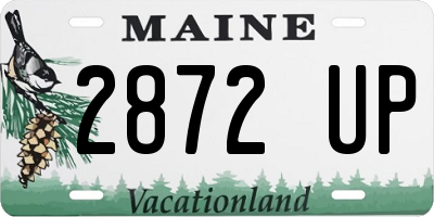 ME license plate 2872UP