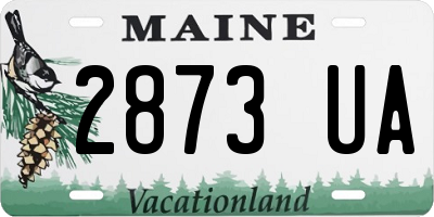 ME license plate 2873UA