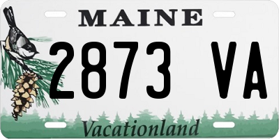 ME license plate 2873VA