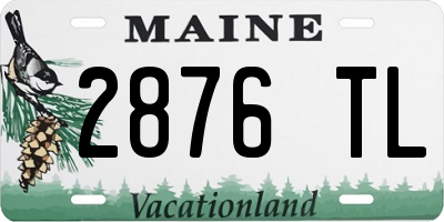 ME license plate 2876TL