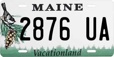 ME license plate 2876UA