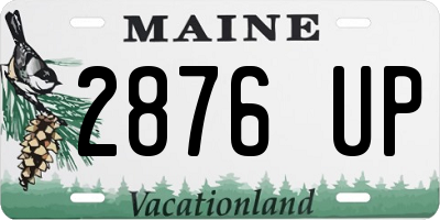 ME license plate 2876UP