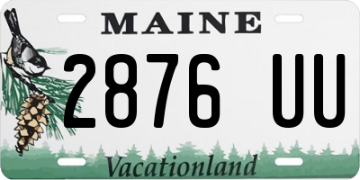 ME license plate 2876UU