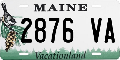 ME license plate 2876VA