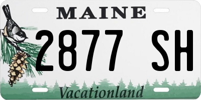 ME license plate 2877SH