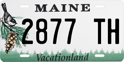 ME license plate 2877TH