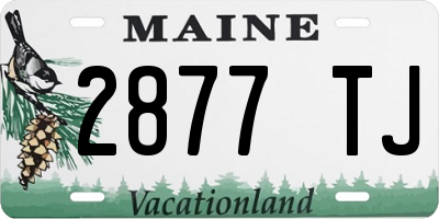 ME license plate 2877TJ