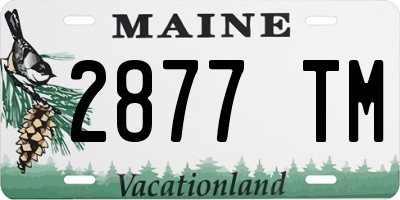 ME license plate 2877TM