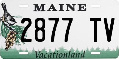 ME license plate 2877TV