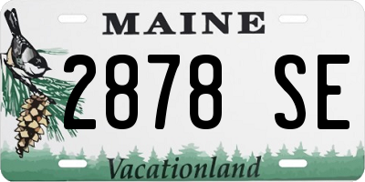 ME license plate 2878SE