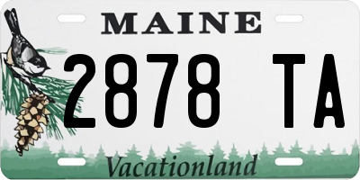 ME license plate 2878TA