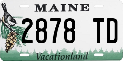 ME license plate 2878TD