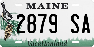 ME license plate 2879SA