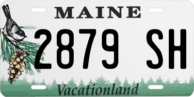 ME license plate 2879SH