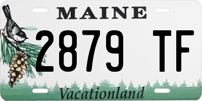 ME license plate 2879TF