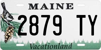ME license plate 2879TY