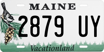 ME license plate 2879UY