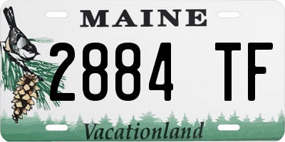 ME license plate 2884TF