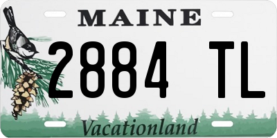 ME license plate 2884TL